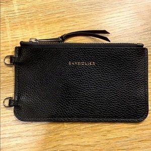 Black Bandolier Pouch (Silver), No Strap